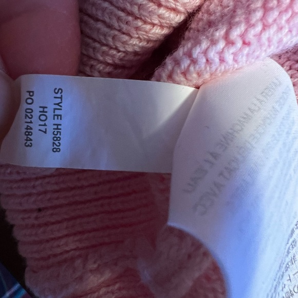 J. Crew Pink Ruffle V-Neck Sweater - Picture 6 of 6